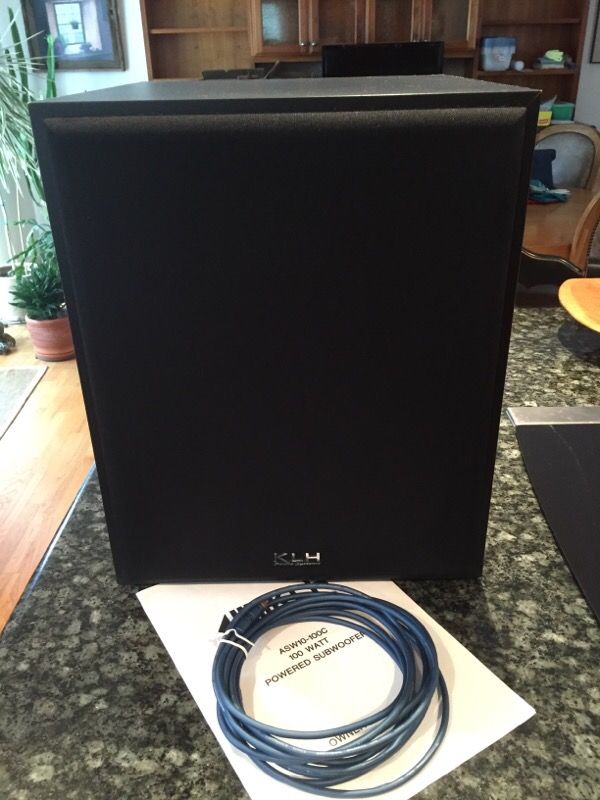 KLH 100 WATT POWERED SUBWOOFER - ASW10-100C