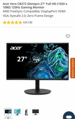 Computer Monitor - Acer 27” CB2 Series