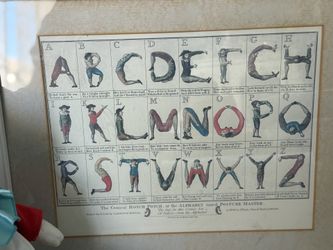 Framed Alphabets Shaped As People 
