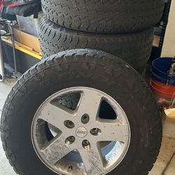 2017 Jeep Wrangler sport stock wheels and tires