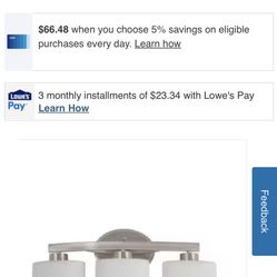 rxelente lámpara para baño nueva $30