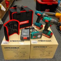 Hichika Cordless Drill/ Impact Driver Kit 