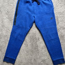 Nike Tech Fleece Joggers Pants Blue Black Mens Size 2XL