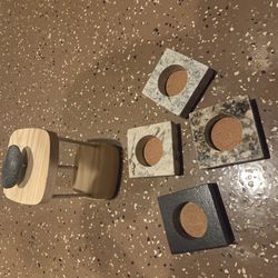 Granite cooling coasters