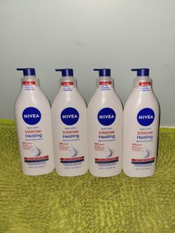 4 Nivea Body Lotion 16.9oz Intense Healing dry and very dry skin