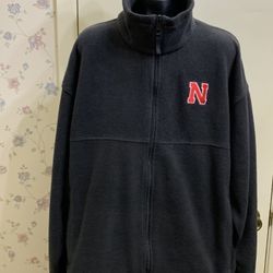 Columbia Nebraska Huskers Fleece Jacket Size XL