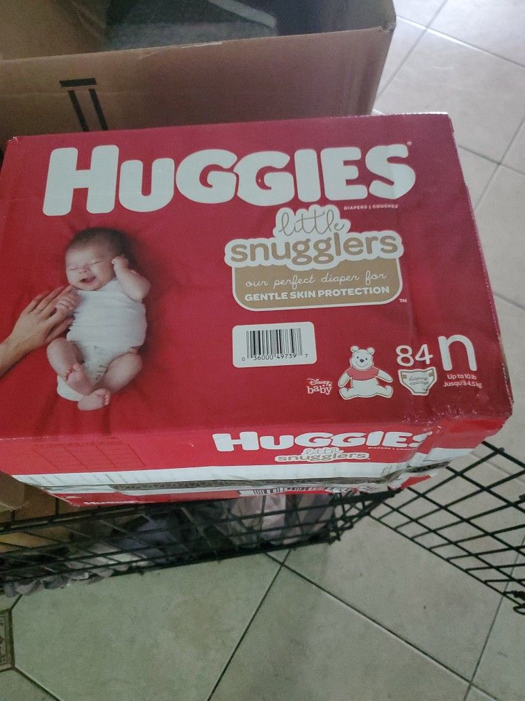 Huggies Diapers Size Nb W Wipes