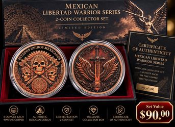 Mexican Libertad Warrior Series 2-Coin Collector Set