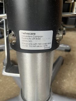 Hair dresser, leather chair