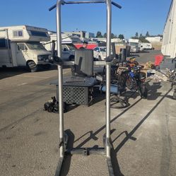 Pull Up Bar Dip Station – Power Tower Home Gym