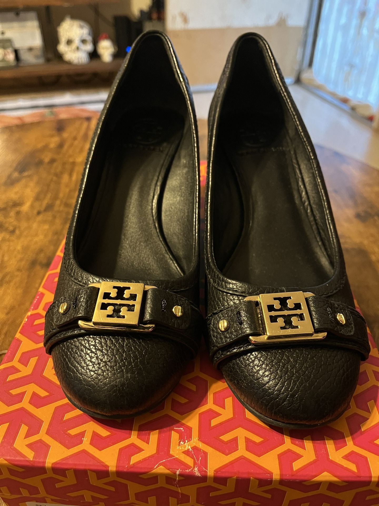 Tory Burch Mini Miller 45mm Wedge Size 7