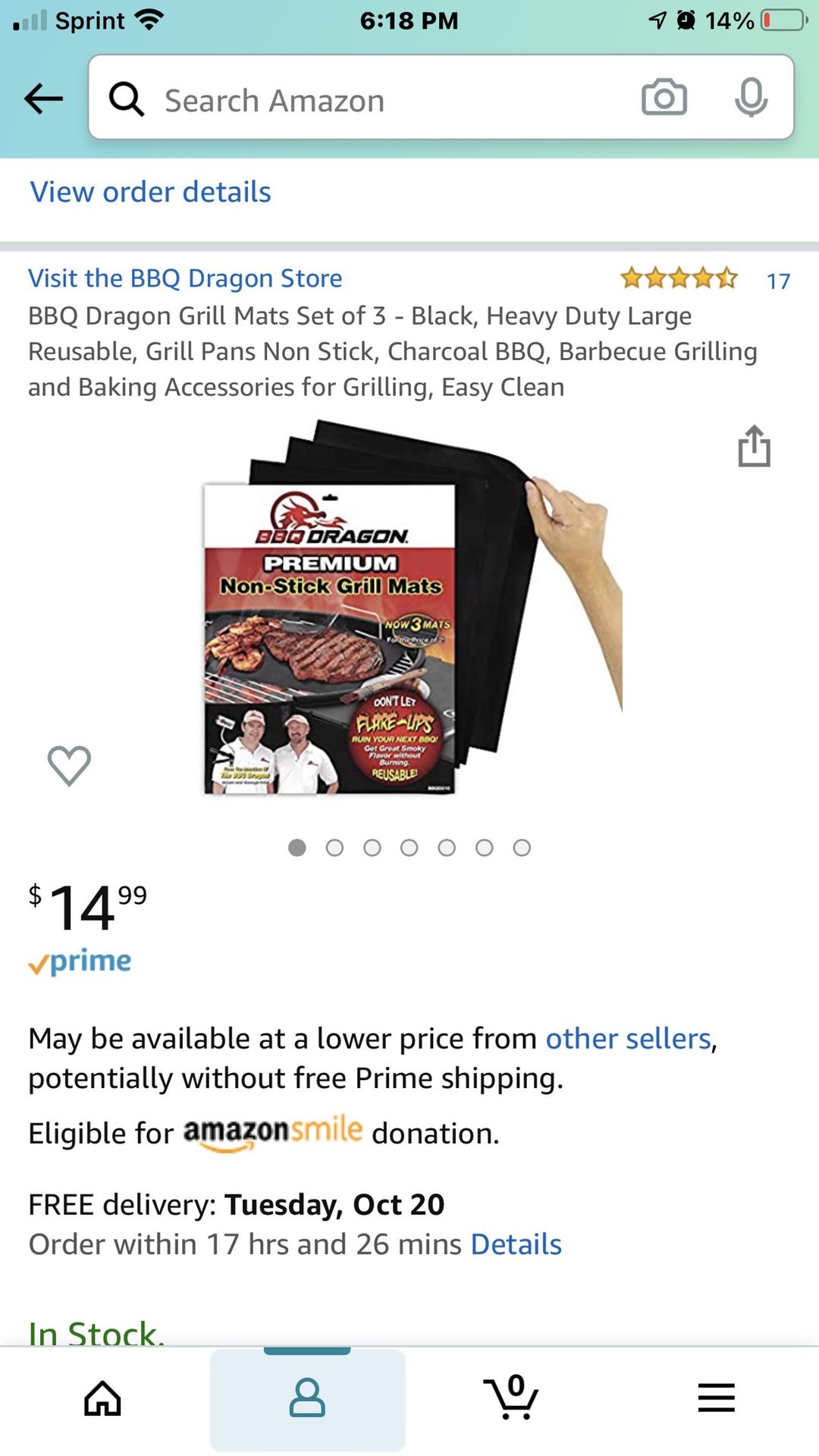 BBQ Dragon Grill Mats Set of 3 - Black, Heavy Duty Large