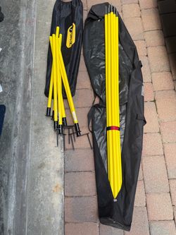 16 Agility poles