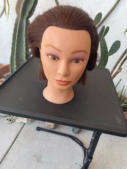 Cosmetology Mannequin Head with Real Hair