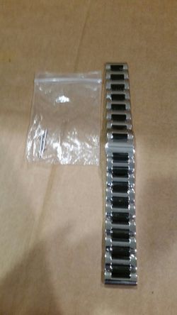 20mm stainless steel watch band.