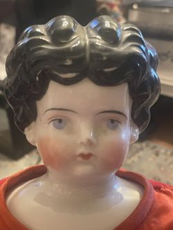 Antique Glass China Doll