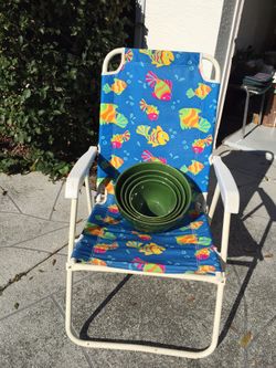 Real home stoneware with beach chair
