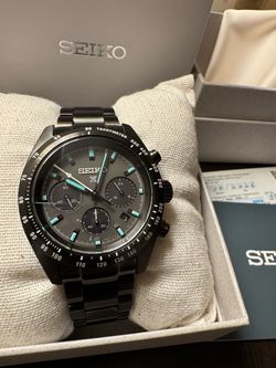 SEIKO Prospex Speedtimer SBDL103 Black Series Solar Chronograph “Night Vision” JDM Exclusive