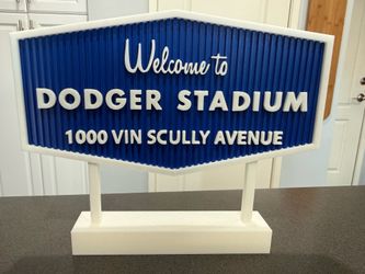 Welcome to Dodger Stadium Sign, 3D Printed