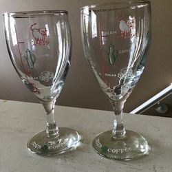 Vintage Irish Coffee Recipe Cocktail Glasses