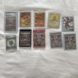 Pokemon Charizards And A Raichu 