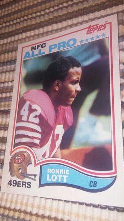 Topps- Ronnie Lott 1982 H.O.F