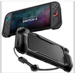 Protective Handheld Case with Ergonomic Grip and Strap for Nintendo Swsitch 2 Case (2025