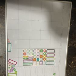 Dry Erase Weekly Calendar White Board Planner