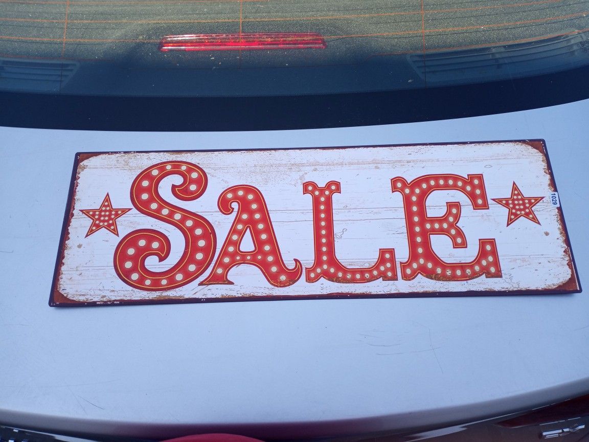 Metal Sale Sign