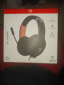 Turtle Beach Nintendo Switch Airlite Fit Wired Gaming Headset Neon Blue/Red