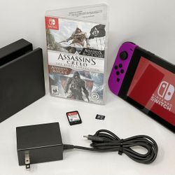 Nintendo Switch HAC-001 Video Game Console w/Assassin's Creed Game