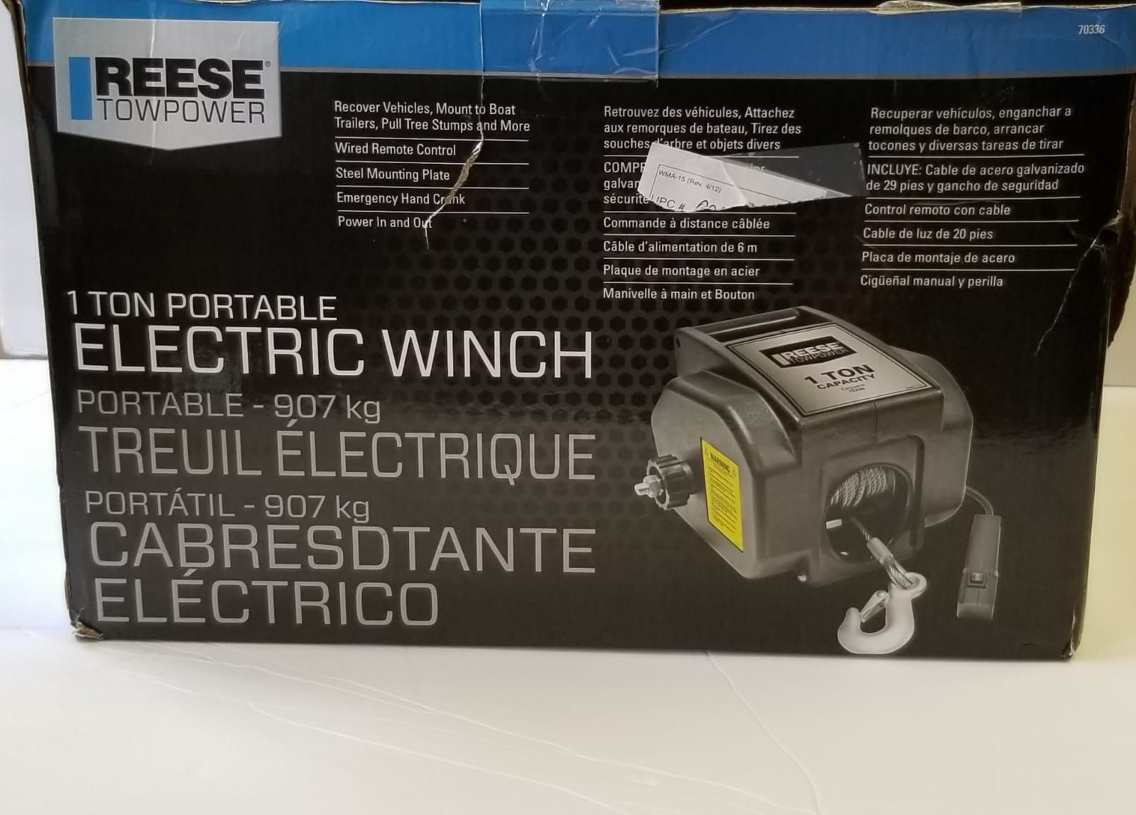 Reese Towpower Portable Electric Winch for Sale in Marietta, GA OfferUp