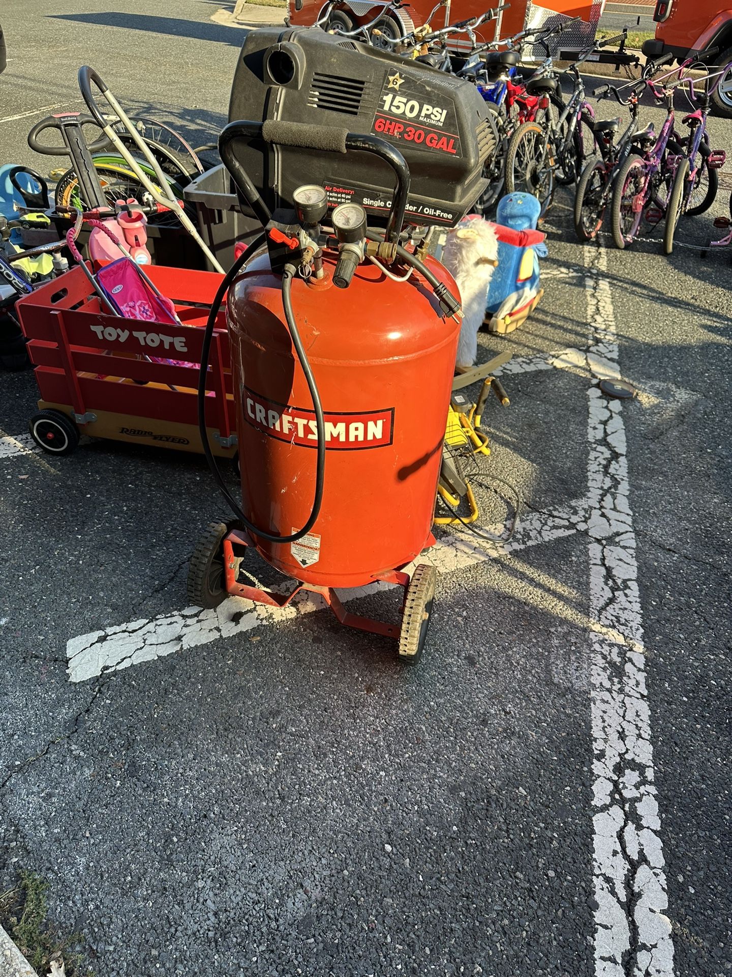 CRAFTSMAN 150 PSI 6 HP 30 GALLON COMPRESSOR 