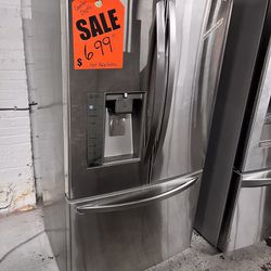 Sale‼️36” French Door Freezer Fridge in excellent condition with 4 Months Warranty 