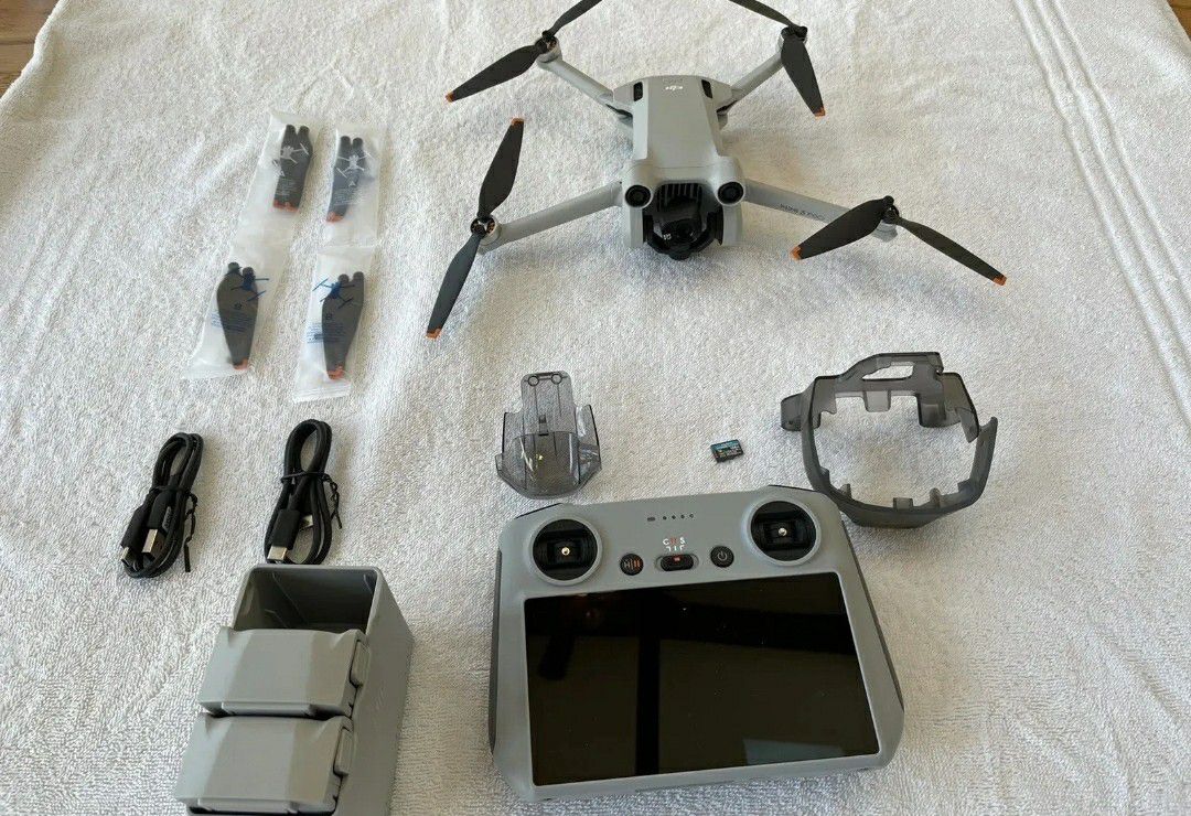 DJI Mini 3 Pro Camera Drone (w/RC Remote) and Fly More Kit Plus + Care Refresh!