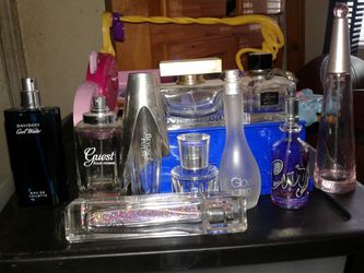Perfume and cologne bottles