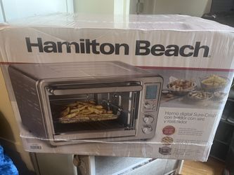 Hamilton Beach Sure Crisp Digital Air Fryer Toaster Oven With Rotisserie 