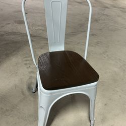 Metal And Wood Chairs 