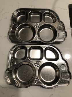 Kids stainless steel divided tray ($7)