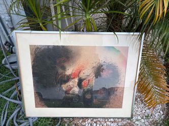 Real B Ruiz painting 15/75 moving away