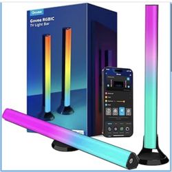 Govee RGBIC Light Bars, 15 Inches WiFi TV Backlight Suitable for 45-70 inch TVs, Smart Light Bars with Multiple Placement Options, Work with Alexa and