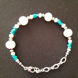 925 STERLING SILVER WITH With AUTHENTIC Freshwater Pearls
