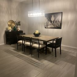Pottery barn sale linden dining table