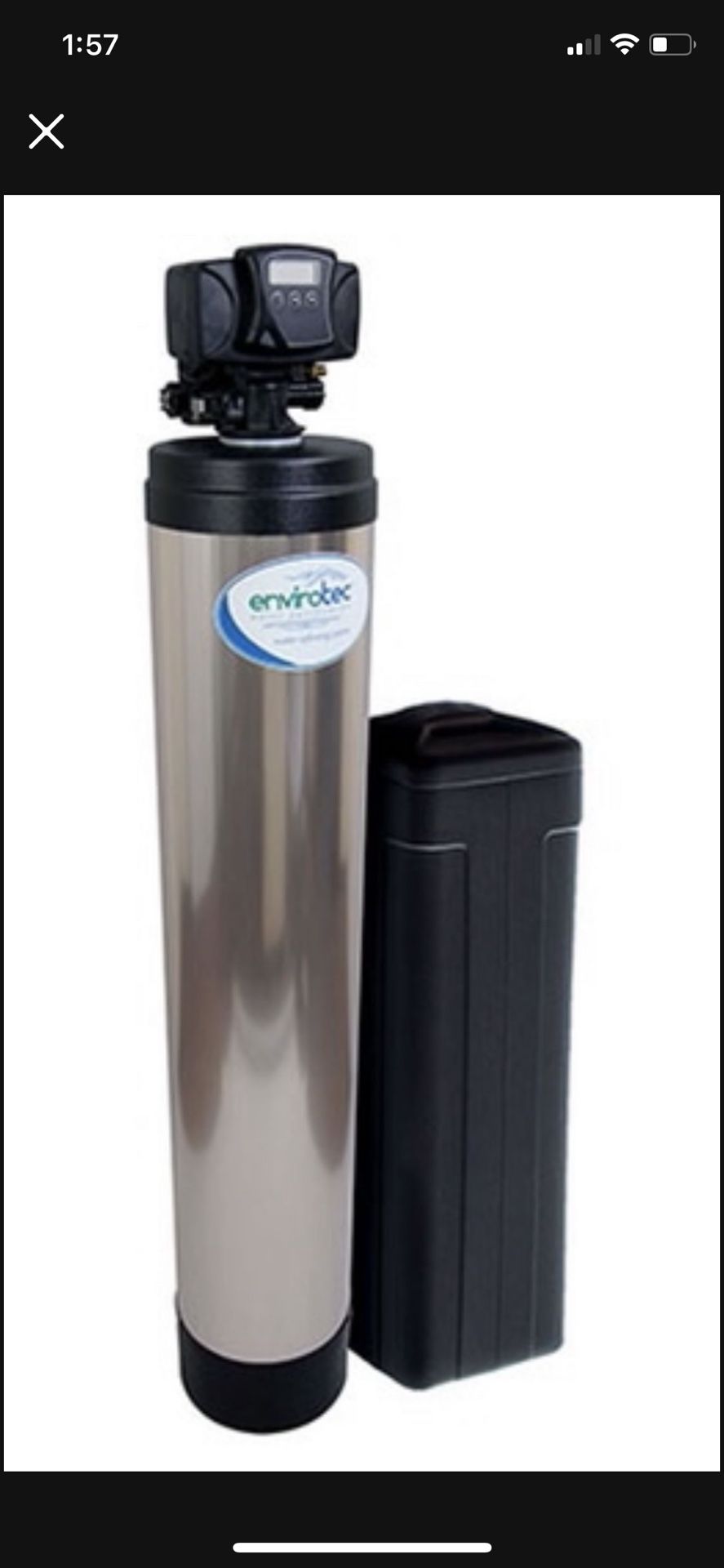 Envirotec Deluxe ET50H Water Softener System for Sale in Scottsdale, AZ