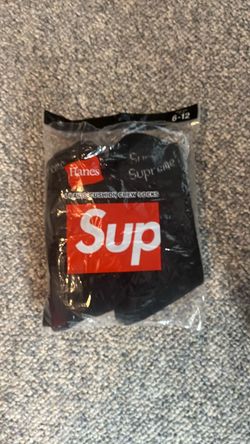 Black Supreme socks