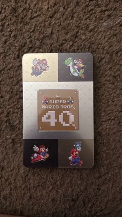 Nintendo Switch Super Mario Bros. 40th Anniversary Collectible Game Case Mario