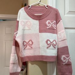 Girl bow sweater