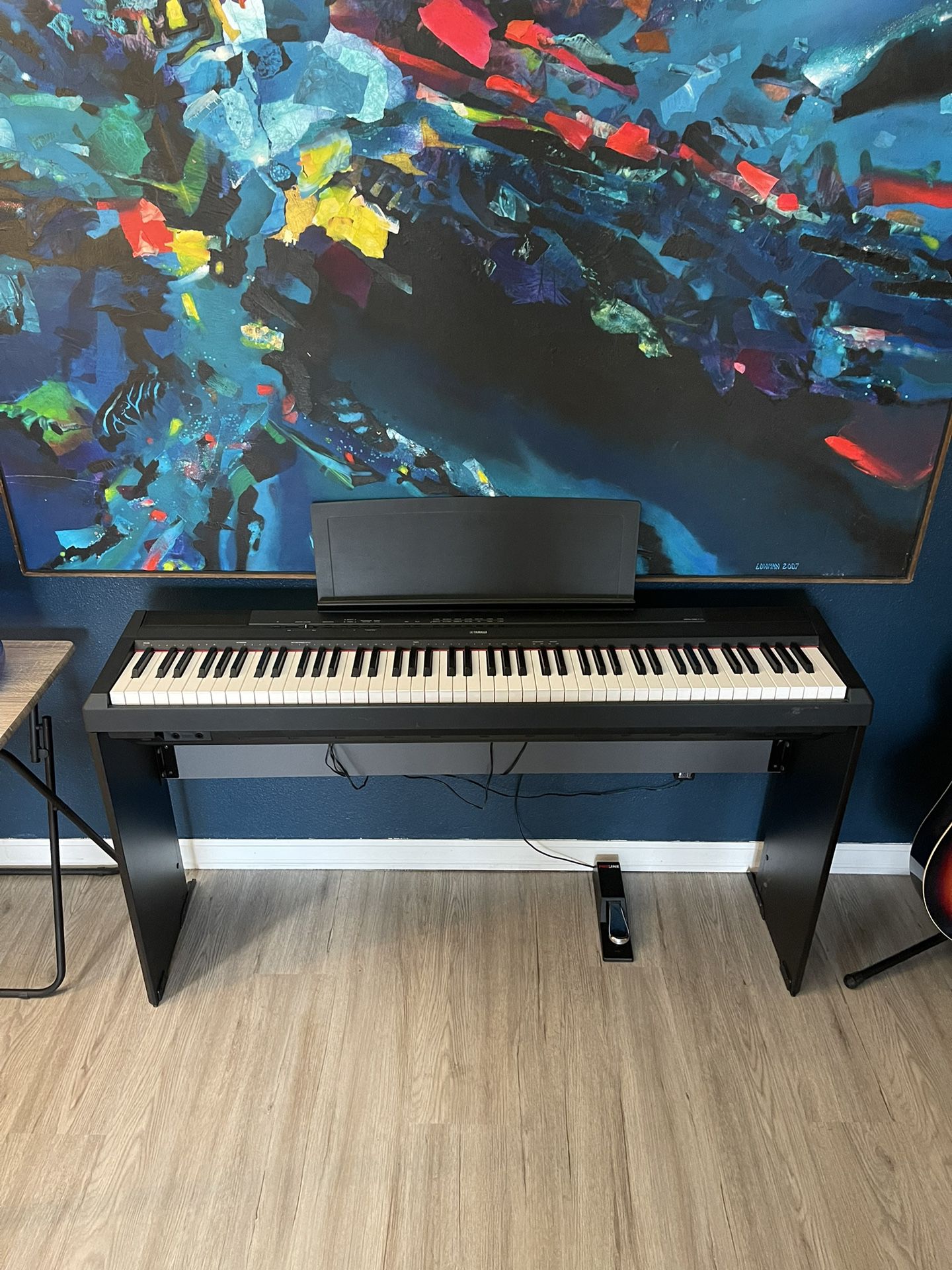 Yamaha P-115 Digital Piano With Wooden Stand