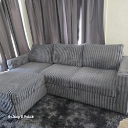Grey L Couch