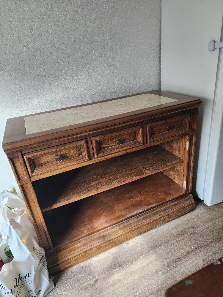 Table With Shelves And Drawers 